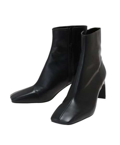 LAGUNAMOON（ラグナムーン）の「ミニマルスクエアショートブーツ（その他シューズ・レディース・アイボリー/ブラック/ベージュ・SMALL/MEDIUM）」の19枚目の写真