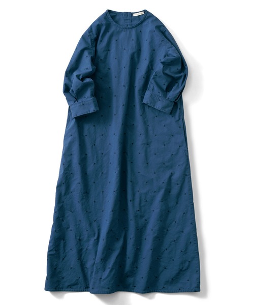 【じゅん❗️】快晴堂　うしろポケ水玉ワンピース 軽やかで涼しい、そしてちょっとユニーク ／ 快晴堂｜後ろポケ