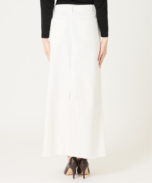 plage（プラージュ）の「【Healthy denim/ヘルシーデニム】SP WHT DENIM SLIT LONG スカート2◆（スカート・レディース・ホワイト・38/36/34）」の4枚目の写真
