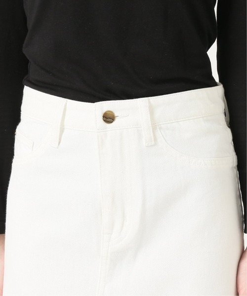 plage（プラージュ）の「【Healthy denim/ヘルシーデニム】SP WHT DENIM SLIT LONG スカート2◆（スカート・レディース・ホワイト・38/36/34）」の10枚目の写真