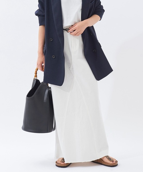 plage（プラージュ）の「【Healthy denim/ヘルシーデニム】SP WHT DENIM SLIT LONG スカート2◆（スカート・レディース・ホワイト・38/36/34）」の13枚目の写真