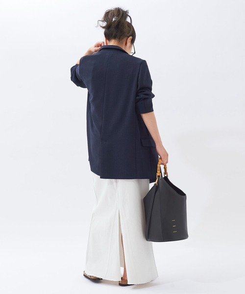 plage（プラージュ）の「【Healthy denim/ヘルシーデニム】SP WHT DENIM SLIT LONG スカート2◆（スカート・レディース・ホワイト・38/36/34）」の3枚目の写真