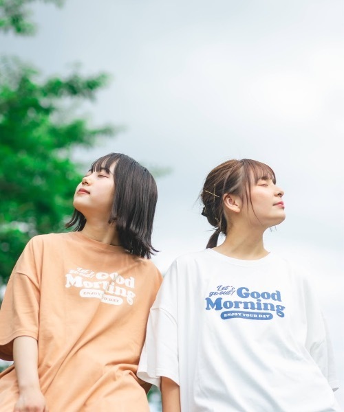 nemne store(ネンネストア)の「夏がはじまるロゴフォトアソートプリントT(Tシャツ/カットソー・レディース・ホワイト/ベージュ/パープル/オフホワイト/オレンジ/アイボリー/オートミール/ホワイト系その他・フリー)」の13枚目の写真