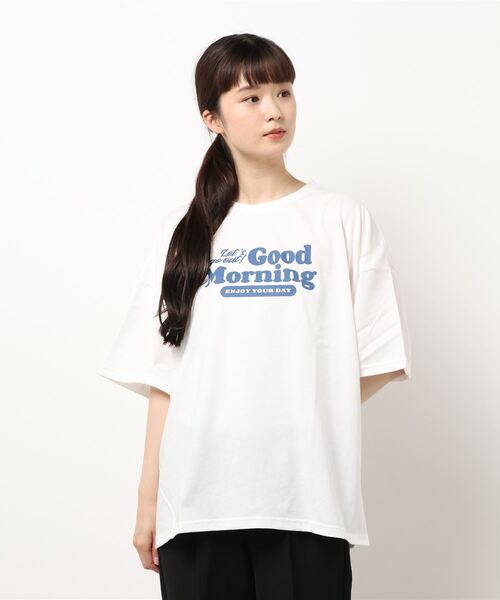 nemne store(ネンネストア)の「夏がはじまるロゴフォトアソートプリントT(Tシャツ/カットソー・レディース・ホワイト/ベージュ/パープル/オフホワイト/オレンジ/アイボリー/オートミール/ホワイト系その他・フリー)」の17枚目の写真