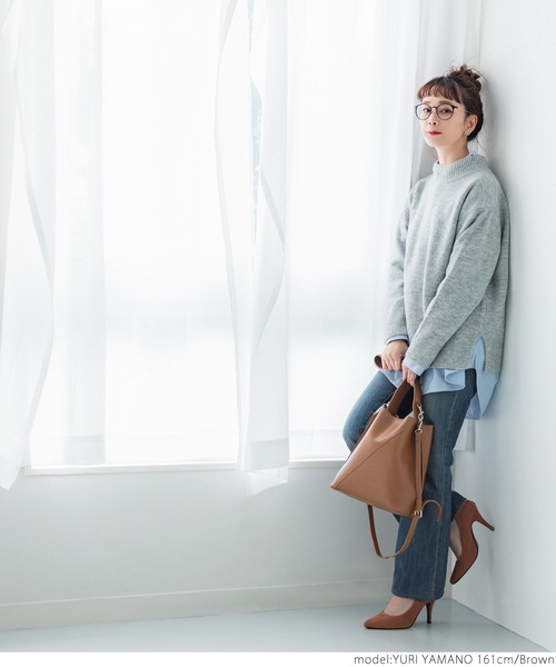 coca（coca）（コカ）の「アクセントステッチマルチウェイバック（ショルダーバッグ・レディース・ブラック/ブラウン・ONE SIZE）」の21枚目の写真