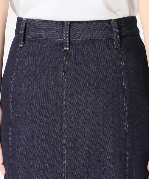 SLOBE IENA（スローブイエナ）の「LE DENIM × MARITAS ヘムフレアスカート【洗濯機使用可能】◆（デニムスカート・レディース・グレー/ネイビー・36/38/40）」の3枚目の写真