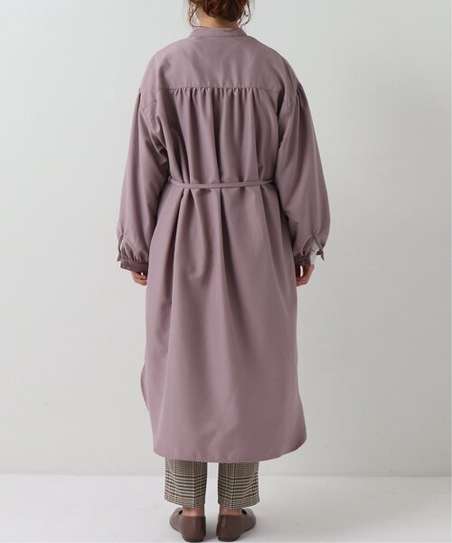 frames RAY CASSIN（フレームスレイカズン）の「バンドカラー両ポケシャツワンピース（シャツワンピース・レディース・ラベンダー/グレイッシュベージュ/グレー系/ブラウン系・FREE）」の17枚目の写真