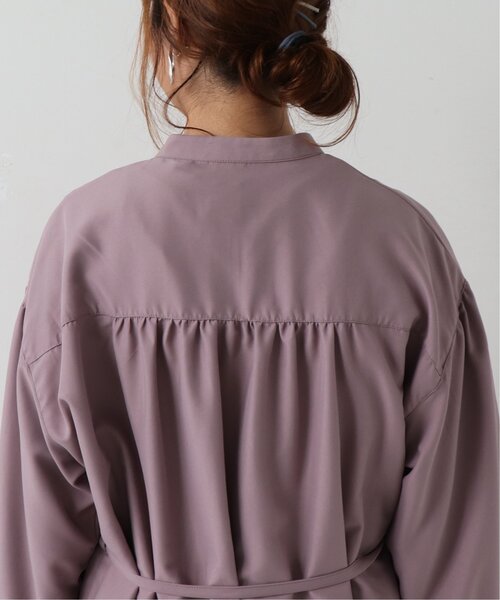 frames RAY CASSIN（フレームスレイカズン）の「バンドカラー両ポケシャツワンピース（シャツワンピース・レディース・ラベンダー/グレイッシュベージュ/グレー系/ブラウン系・FREE）」の19枚目の写真