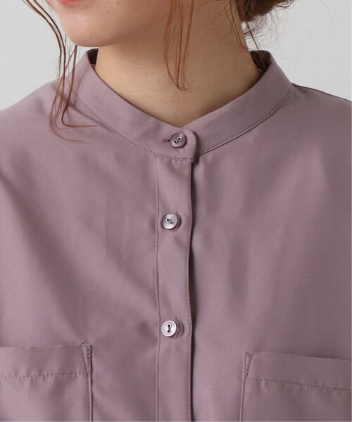 frames RAY CASSIN（フレームスレイカズン）の「バンドカラー両ポケシャツワンピース（シャツワンピース・レディース・ラベンダー/グレイッシュベージュ/グレー系/ブラウン系・FREE）」の13枚目の写真