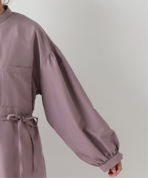 frames RAY CASSIN（フレームスレイカズン）の「バンドカラー両ポケシャツワンピース（シャツワンピース・レディース・ラベンダー/グレイッシュベージュ/グレー系/ブラウン系・FREE）」の8枚目の写真