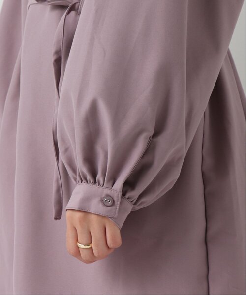 frames RAY CASSIN（フレームスレイカズン）の「バンドカラー両ポケシャツワンピース（シャツワンピース・レディース・ラベンダー/グレイッシュベージュ/グレー系/ブラウン系・FREE）」の16枚目の写真