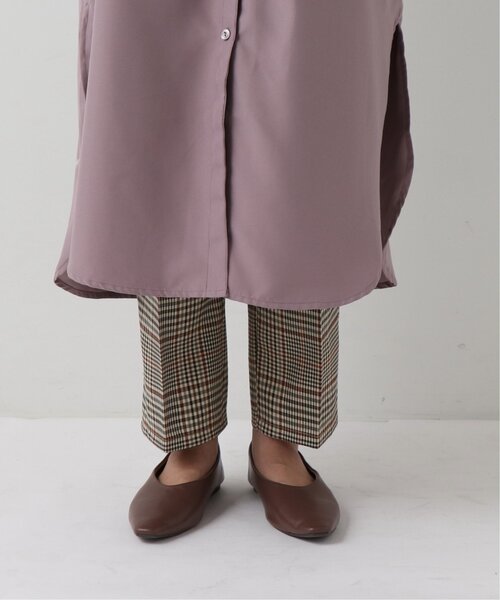 frames RAY CASSIN（フレームスレイカズン）の「バンドカラー両ポケシャツワンピース（シャツワンピース・レディース・ラベンダー/グレイッシュベージュ/グレー系/ブラウン系・FREE）」の20枚目の写真