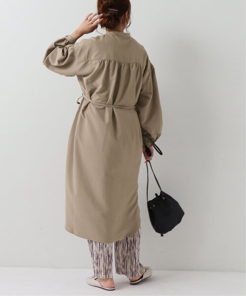 frames RAY CASSIN（フレームスレイカズン）の「バンドカラー両ポケシャツワンピース（シャツワンピース・レディース・ラベンダー/グレイッシュベージュ/グレー系/ブラウン系・FREE）」の11枚目の写真