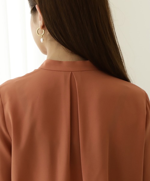 N.（N. Natural Beauty Basic）（エヌエヌナチュラルビューティーベーシック）の「◆ボウタイ風ロングスリーブブラウス（シャツ/ブラウス・レディース・ベージュ/オレンジ/ホワイト系その他/グレー/イエロー/グリーン・MEDIUM）」の17枚目の写真