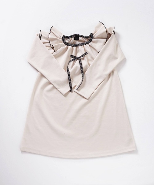 Rora（ローラ）の「アデル ワンピース(2color)（ワンピース・キッズ・ブラック/ベージュ・150/110/130/100/120/140）」の7枚目の写真