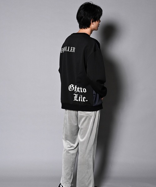 GALLIS ADDICTION（ガリスアディクション）の「GA RANDOM-PHOTO CREW/ランダムフォト トレーナー（スウェット・メンズ・ホワイト/ブラック・M/L）」の4枚目の写真