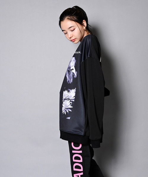 GALLIS ADDICTION（ガリスアディクション）の「GA RANDOM-PHOTO CREW/ランダムフォト トレーナー（スウェット・メンズ・ホワイト/ブラック・M/L）」の7枚目の写真