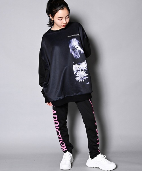 GALLIS ADDICTION（ガリスアディクション）の「GA RANDOM-PHOTO CREW/ランダムフォト トレーナー（スウェット・メンズ・ホワイト/ブラック・M/L）」の10枚目の写真
