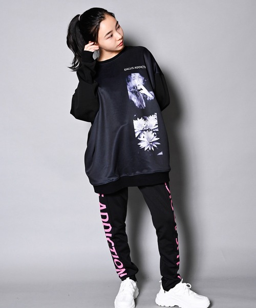 GALLIS ADDICTION（ガリスアディクション）の「GA RANDOM-PHOTO CREW/ランダムフォト トレーナー（スウェット・メンズ・ホワイト/ブラック・M/L）」の11枚目の写真