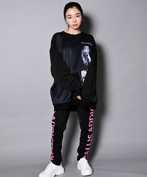 GALLIS ADDICTION（ガリスアディクション）の「GA RANDOM-PHOTO CREW/ランダムフォト トレーナー（スウェット・メンズ・ホワイト/ブラック・M/L）」の12枚目の写真