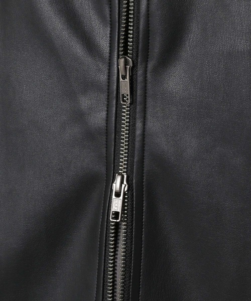 LAKOLE(ラコレ)の「フェイクレザーリブブルゾン / 228848(ブルゾン・メンズ・ブラック・MEDIUM/LARGE)」の4枚目の写真