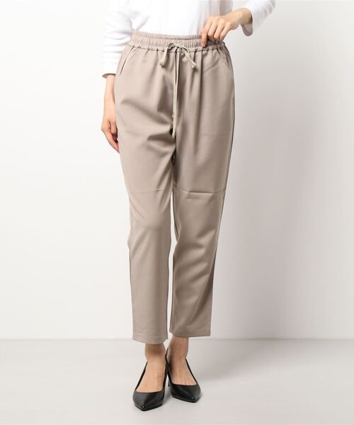 Q（キュー）の「ウォッシャブルツイルイージーパンツ（その他パンツ・レディース・ブラック/ベージュ/ピンク/ブラック系その他/ダークカーキ/アイボリー・MEDIUM）」の15枚目の写真