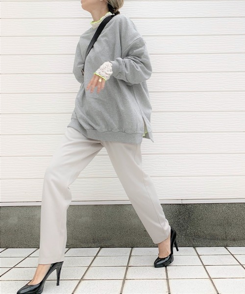 Q（キュー）の「ウォッシャブルツイルイージーパンツ（その他パンツ・レディース・ブラック/ベージュ/ピンク/ブラック系その他/ダークカーキ/アイボリー・MEDIUM）」の8枚目の写真