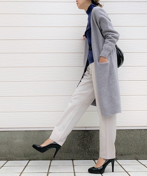 Q（キュー）の「ウォッシャブルツイルイージーパンツ（その他パンツ・レディース・ブラック/ベージュ/ピンク/ブラック系その他/ダークカーキ/アイボリー・MEDIUM）」の10枚目の写真