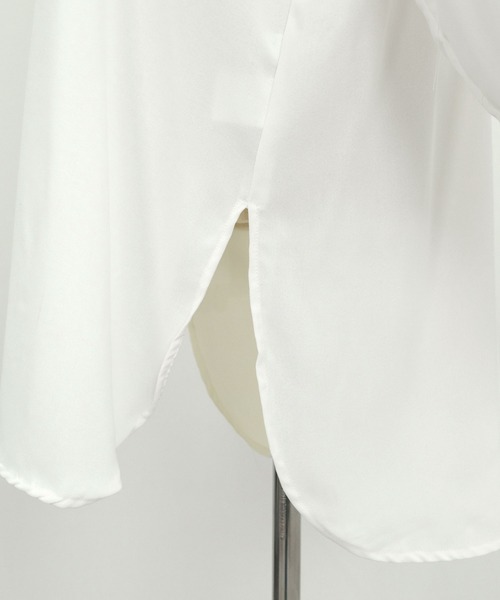 ＡＮＤＪ（アンドジェイ）の「キルティングヨークバンドカラーブザムブラウス（シャツ/ブラウス・レディース・ブラック/オフホワイト・M）」の7枚目の写真