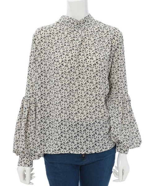 fifth(フィフス)の「クラシカルプリントボリュームスリーブブラウス(シャツ/ブラウス・レディース・ホワイト/ブラック・MEDIUM)」の15枚目の写真