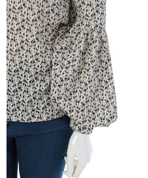 fifth(フィフス)の「クラシカルプリントボリュームスリーブブラウス(シャツ/ブラウス・レディース・ホワイト/ブラック・MEDIUM)」の19枚目の写真