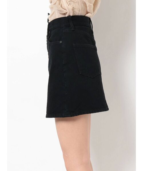EMODA（エモダ）の「スウィッチングデニムスカート（スカート・レディース・グレー/ブラック・MEDIUM/SMALL）」の7枚目の写真