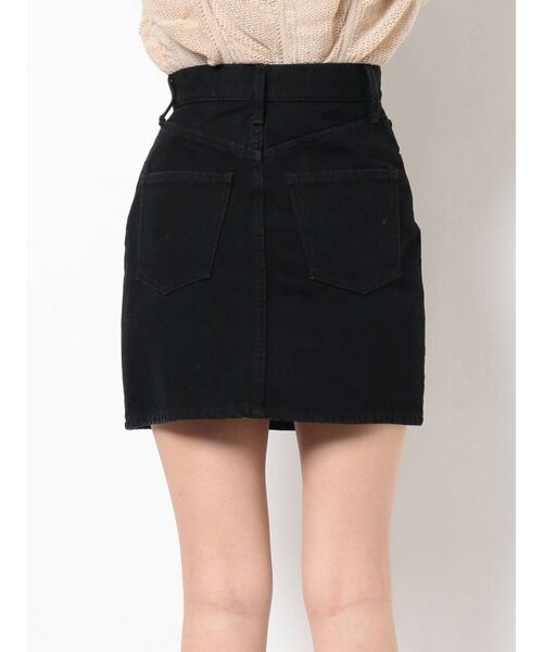 EMODA（エモダ）の「スウィッチングデニムスカート（スカート・レディース・グレー/ブラック・MEDIUM/SMALL）」の8枚目の写真