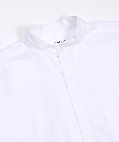 AIMNAIM（エイムネイム）の「THOMAS MASON BAND COLLAR SHIRTS（シャツ/ブラウス・メンズ・オフホワイト/サンドベージュ/その他1/ライトグレー・MEDIUM/LARGE）」の18枚目の写真