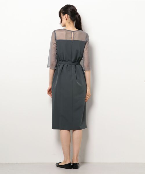 form forma（フォルムフォルマ）の「ビスチェデザインIラインワンピース（ドレス・レディース・ダークグレー/ネイビー・9号）」の3枚目の写真