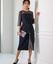 ビスチェデザインIラインワンピース