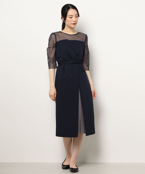 form forma（フォルムフォルマ）の「ビスチェデザインIラインワンピース（ドレス・レディース・ダークグレー/ネイビー・9号）」の19枚目の写真