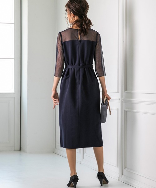 form forma（フォルムフォルマ）の「ビスチェデザインIラインワンピース（ドレス・レディース・ダークグレー/ネイビー・9号）」の22枚目の写真