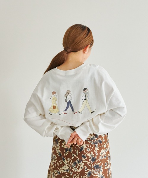 CPCM(シーピーシーエム)の「art.corinコラボロンT(Tシャツ/カットソー・メンズ・ホワイト/サックスブルー/チャコールグレー・MEDIUM/LARGE)」の7枚目の写真