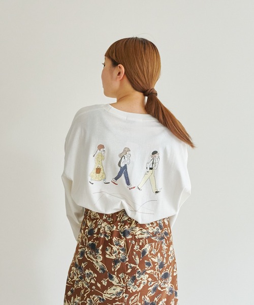 CPCM(シーピーシーエム)の「art.corinコラボロンT(Tシャツ/カットソー・メンズ・ホワイト/サックスブルー/チャコールグレー・MEDIUM/LARGE)」の9枚目の写真