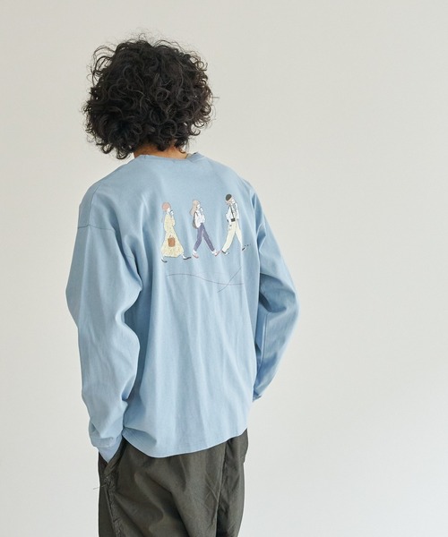 CPCM(シーピーシーエム)の「art.corinコラボロンT(Tシャツ/カットソー・メンズ・ホワイト/サックスブルー/チャコールグレー・MEDIUM/LARGE)」の22枚目の写真