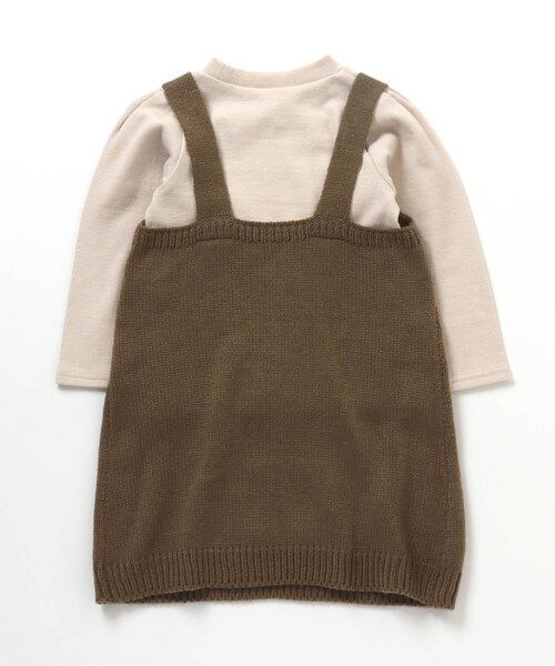 apres les cours（アプレレクール）の「WEB限定２Pセットニットワンピ（ワンピース・キッズ・アイボリー/サックスブルー/ブラウン・80/90/120/100/110/140/130）」の12枚目の写真