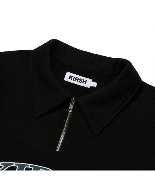 KIRSH（キルシー）の「A'GEM/9 × .kom『KIRSH/キルシー』ARCH LOGO HALF ZIPUP/アーチロゴ ハーフジップ スウェットシャツ（スウェット・レディース・ブラック/グレー・FREE）」の17枚目の写真