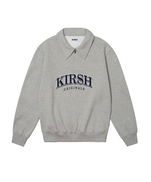 KIRSH（キルシー）の「A'GEM/9 × .kom『KIRSH/キルシー』ARCH LOGO HALF ZIPUP/アーチロゴ ハーフジップ スウェットシャツ（スウェット・レディース・ブラック/グレー・FREE）」の20枚目の写真