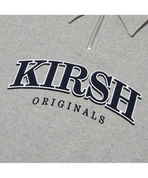 KIRSH（キルシー）の「A'GEM/9 × .kom『KIRSH/キルシー』ARCH LOGO HALF ZIPUP/アーチロゴ ハーフジップ スウェットシャツ（スウェット・レディース・ブラック/グレー・FREE）」の22枚目の写真