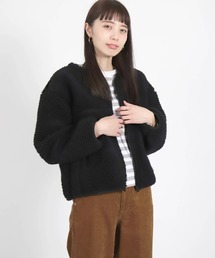 [D.M.G / ディーエムジー]　レトロフリースボアブルゾン