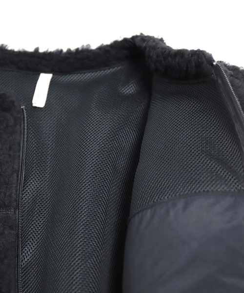 D.M.G.（ドミンゴ）の「[D.M.G / ディーエムジー]　レトロフリースボアブルゾン（ブルゾン・レディース・ブラック/ベージュ・FREE）」の21枚目の写真