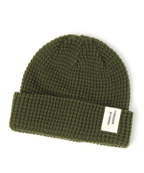 FRANKLIN & MARSHALL（フランクリンマーシャル）の「【FRANKLIN MARSHALL（フランクリンマーシャル）】ワッフルワッチ（ニットキャップ/ビーニー・メンズ・ホワイト/ブラック/オレンジ/グリーン・FREE）」の3枚目の写真