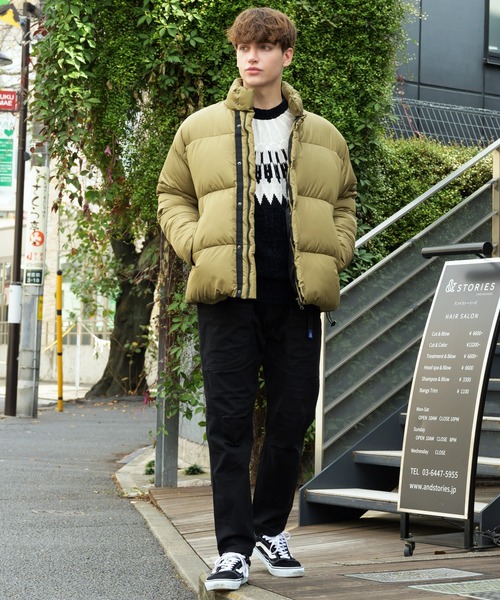 ８(eight)（エイト）の「パデットジャケット（ダウンジャケット/コート・メンズ・ブラック/ブラウン/チャコールグレー/オリーブ/ネイビー/ベージュ・SMALL/MEDIUM/X-LARGE/LARGE）」の12枚目の写真