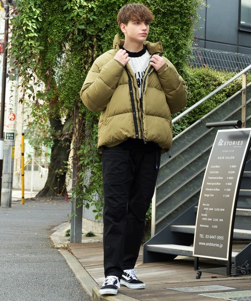 ８(eight)（エイト）の「パデットジャケット（ダウンジャケット/コート・メンズ・ブラック/ブラウン/チャコールグレー/オリーブ/ネイビー/ベージュ・SMALL/MEDIUM/X-LARGE/LARGE）」の13枚目の写真